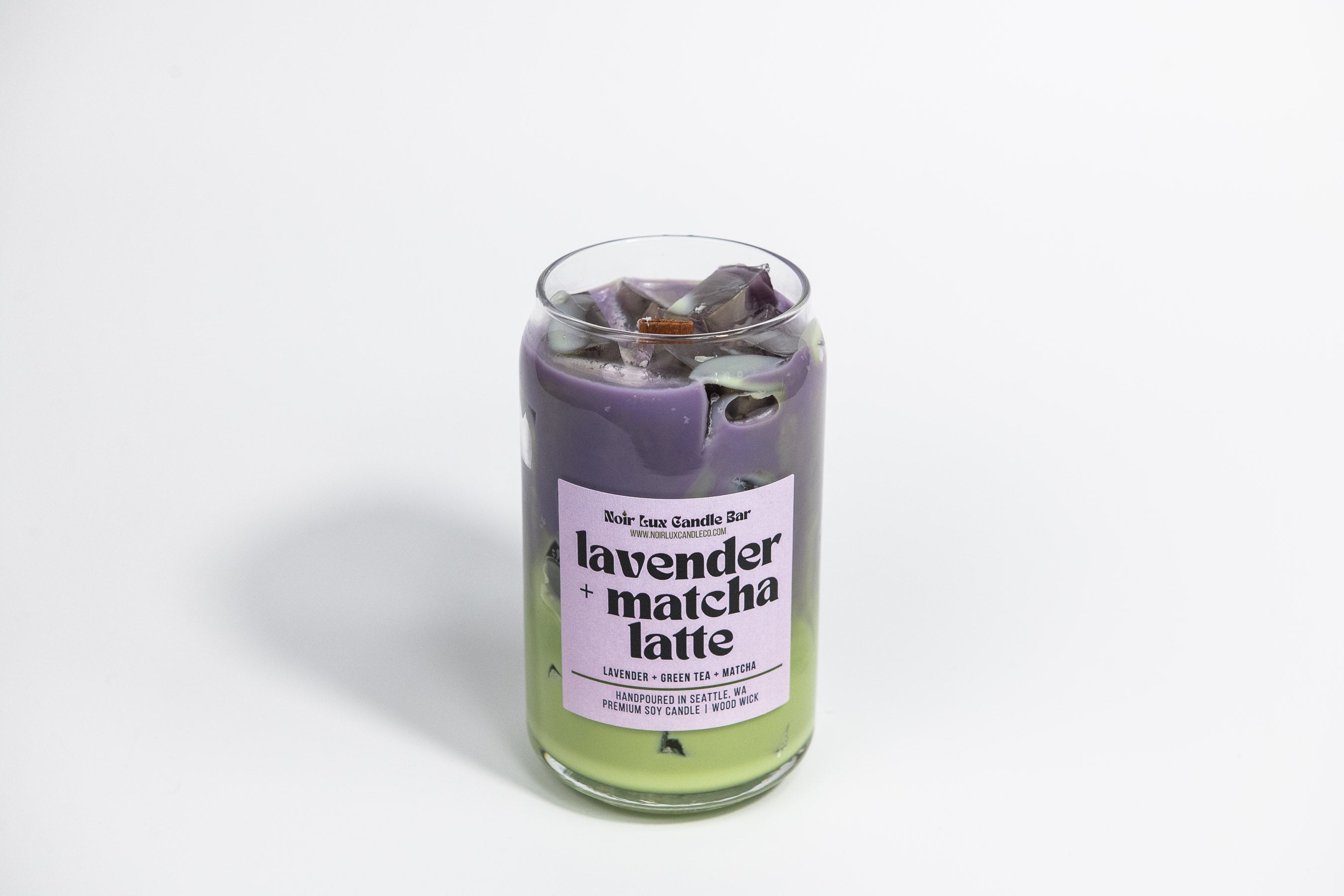 Iced Lavender Matcha Latte Coffee Candle