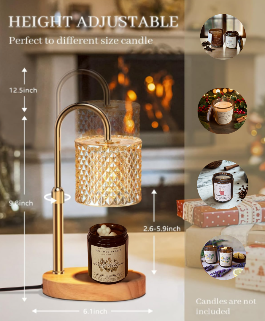 Candle Lamp Warmer with Timer | Adjustable & Dimmable (2 Styles)